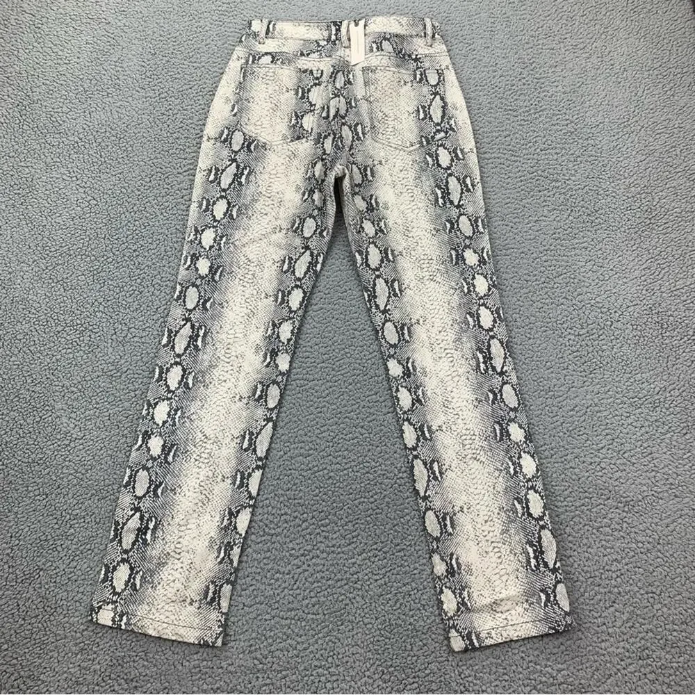 Current Air by Anthropologie Lela Snake Printed Straight Leg Pants  -  Size: M - Picture 3 of 16